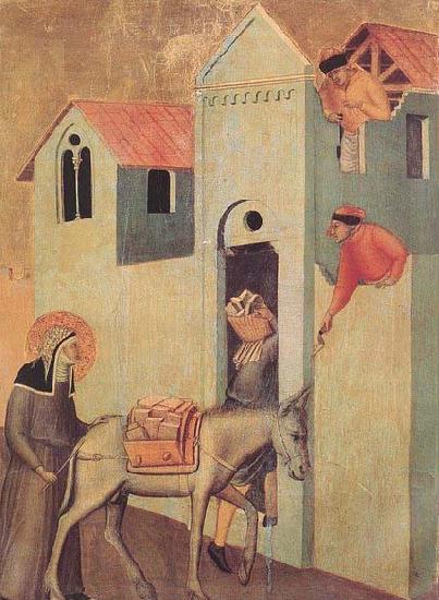 Pietro Lorenzetti Beata Umilta Transport Bricks to the Monastery China oil painting art